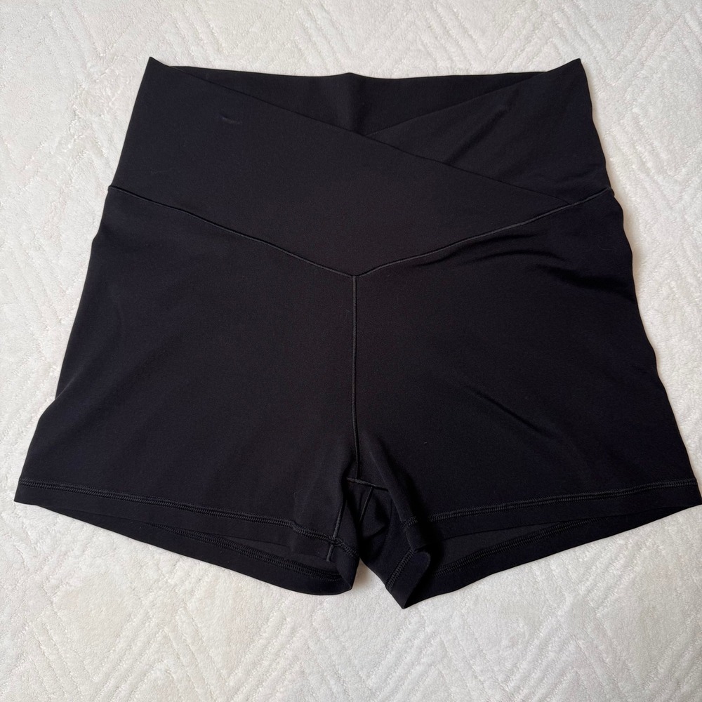 Athleisure Crossover Aerie OFFLINE Real Me Bike Shorts Black XL 3" High Rise
